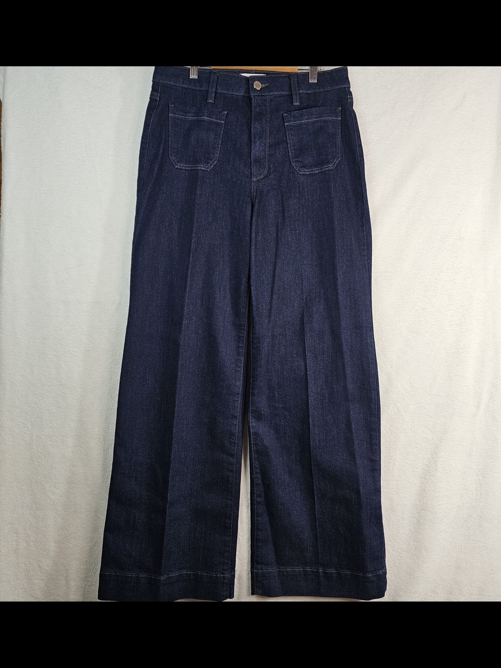 Paige Wide Leg Dark Blue Women's Jeans